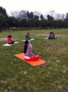 木場公園月ヨガ